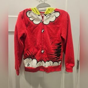 The Grinch Kids Red Zip-Up Hoodie Size Small – Dr. Seuss Christmas Sweatshirt